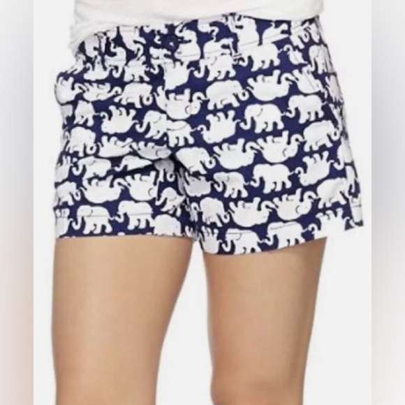 Lilly Pulitzer Pants - Lilly Pulitzer Tusk in Sun Elephant Print Navy The Callahan Shorts